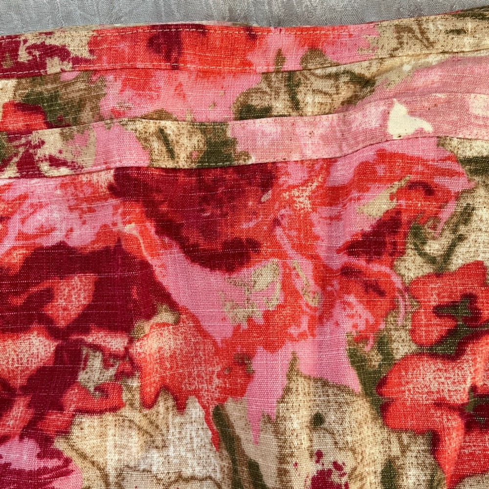 Talbots Woman Pink Floral Pencil Skirt Plus Size 18W Career Preppy‎ Cottagecore - Picture 5 of 9
